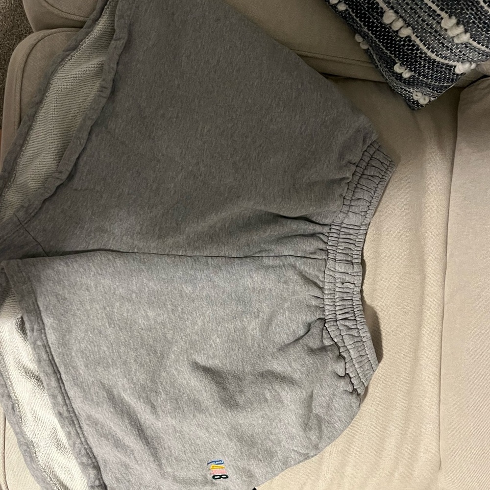 Gray Casual P448 Sweat Shorts